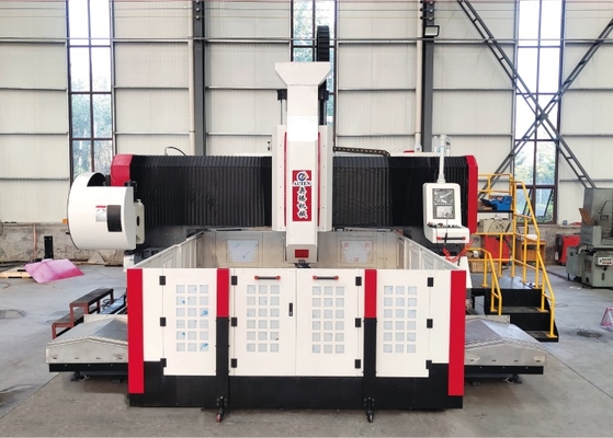 গ্যান্ট্রি উচ্চতা 800mm CNC গ্যান্ট্রি যন্ত্র ফ্ল্যাঞ্জ প্লেট ড্রিলিং মেশিন স্পিন্ডেল টেপার BT50