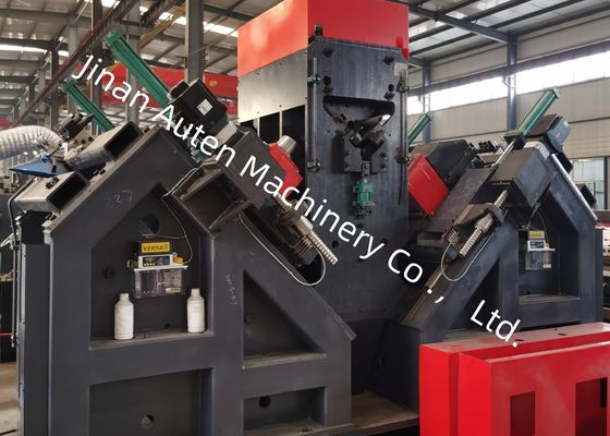 1000KN চিহ্নিতকরণ বল CNC অ্যাঙ্গেল স্টিল ড্রিলিং এবং চিহ্নিতকরণ মেশিন লাইন 9 CNC অক্ষ