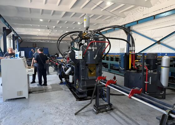 32x7x3m Overall Size Angle Profile Processing CNC Angle Iron Steel Tower Machine Line 3 CNC Axes