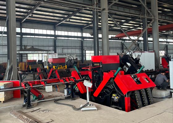 উচ্চ-দক্ষ স্বয়ংক্রিয় CNC অ্যাঙ্গেল লাইন মেশিন বৃহৎ আকারের অ্যাঙ্গেল স্টিল ড্রিলিং এবং স্ট্যাম্পিংয়ের জন্য
