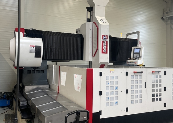 গ্যান্ট্রি উচ্চতা 800mm CNC গ্যান্ট্রি যন্ত্র ফ্ল্যাঞ্জ প্লেট ড্রিলিং মেশিন স্পিন্ডেল টেপার BT50