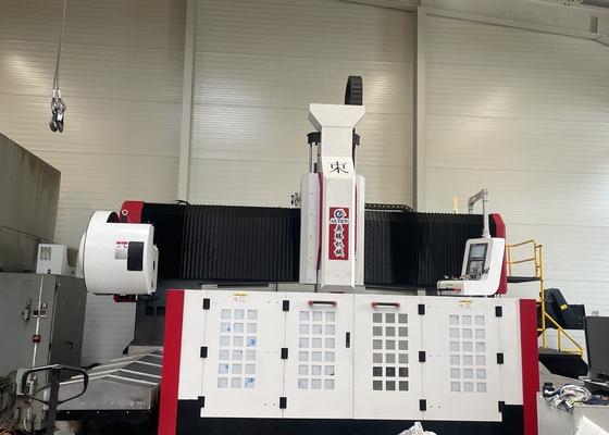 গ্যান্ট্রি উচ্চতা 800mm CNC গ্যান্ট্রি যন্ত্র ফ্ল্যাঞ্জ প্লেট ড্রিলিং মেশিন স্পিন্ডেল টেপার BT50