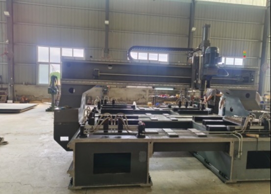 PZ4040/2 টাইপ গ্যান্ট্রি মোবাইল CNC ড্রিলিং মেশিনের উপাদান ওভারল্যাপের পুরুত্ব সর্বোচ্চ 100 মিমি