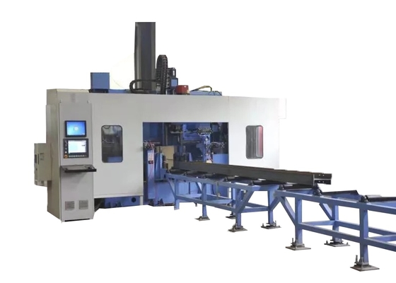 5-30 MM ছিদ্র ব্যাস CNC বিম ড্রিলিং, ট্যাপ করা এবং চিহ্নিতকরণ মেশিন লাইন 4 X 3 সারি শৈলী টুল ম্যাগাজিন