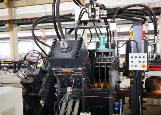 25x6.5x2.5m Overall Dimension CNC Punching Marking Cutting Machine Single Blade Cutting Mode