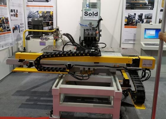 Steel Structure Fabrication CNC Hydraulic Plate Punching Machine Construction Steel Plate Processing