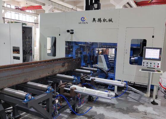 Model BHD1250C Cnc I Beam Drilling Marking Cutting Machine Line For Mechanical Parking System