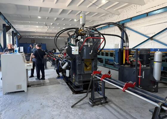 Fully Automatic CNC Angle Punching Marking And Shearing Line For Fabrication