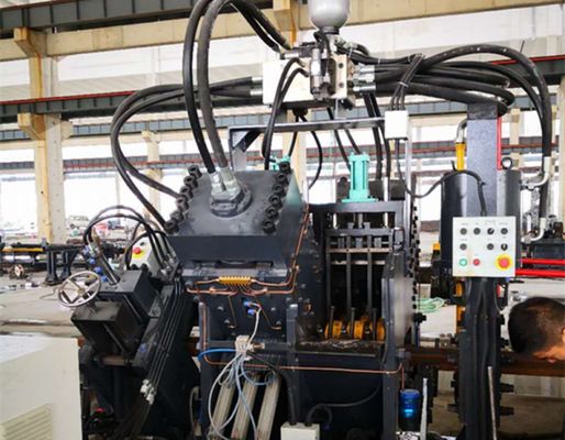 CNC Angle Line Machine Hydraulic Electrical And Pneumatic Systems For Punching Marking Cutting