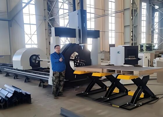 মডেল LC2412 কার্বন/স্টেইনলেস স্টীল পাইপ জন্য CNC লেজার টিউব পাইপ প্রসেসিং মেশিন